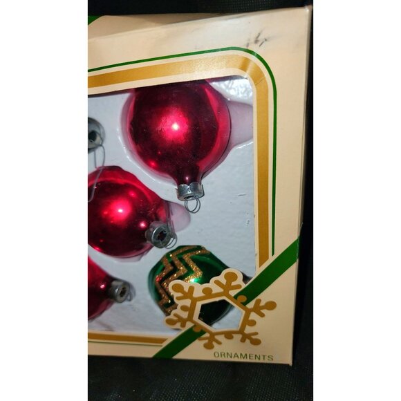 Vintage Pyramid Christmas Ornaments Set MCM - Picture 5 of 7